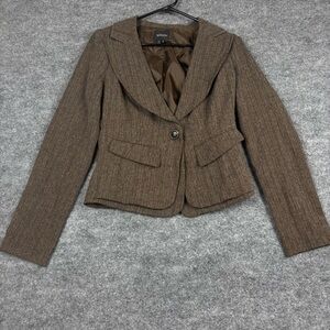XOXO Brown Tailored Blazer Size Small